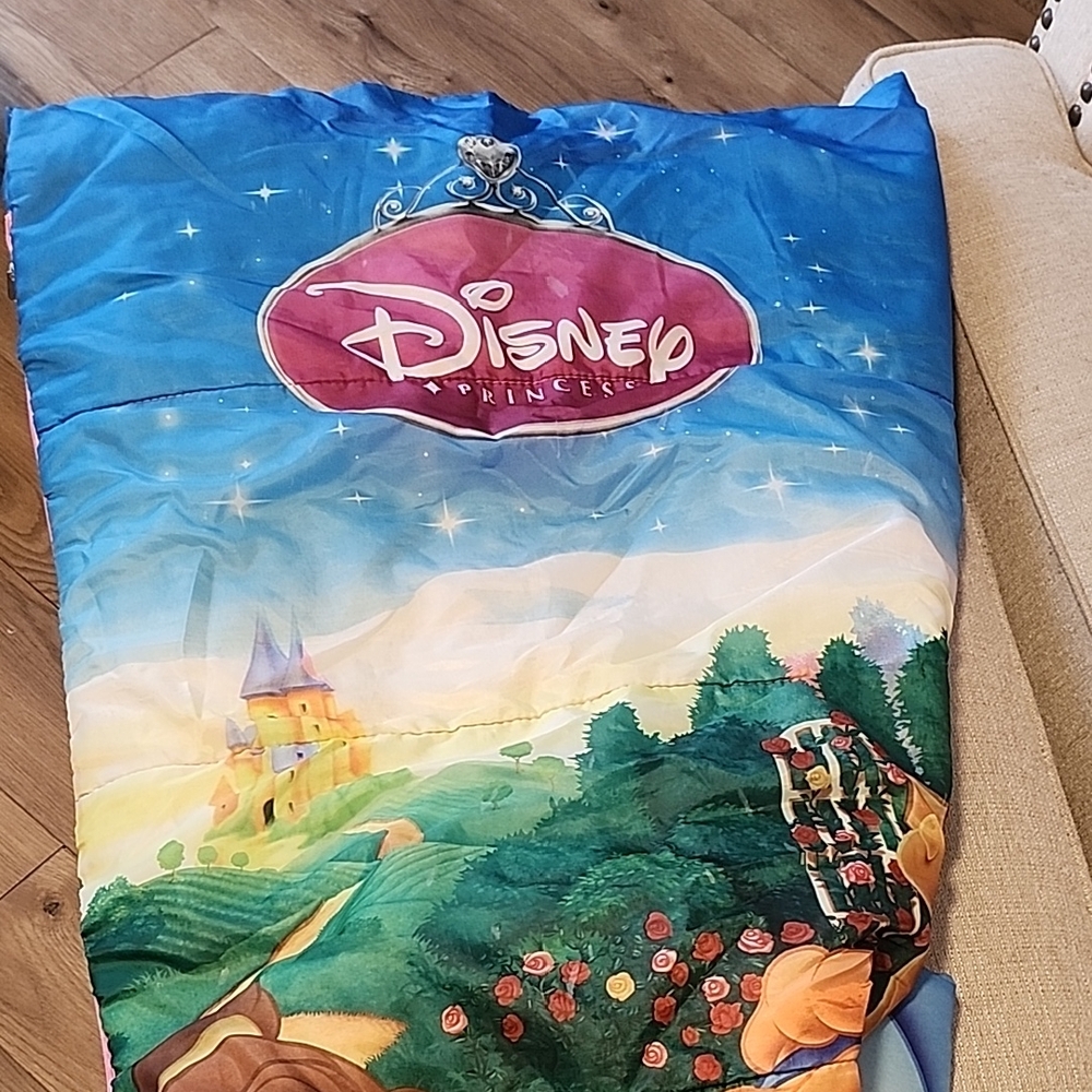 Disney Princess Youth Sleeping Bag w/ Drawstring Backpack